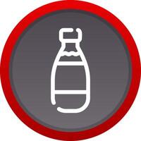 Milk Bottle Creative Icon Design vector