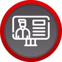 Online Lecture Creative Icon Design vector