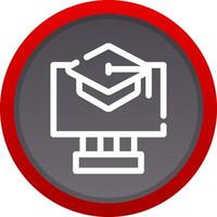 Online Courses Creative Icon Design vector