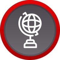 Globe Stand Creative Icon Design vector
