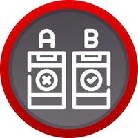 AB Testing Creative Icon Design vector