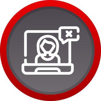 Wrong User Creative Icon Design vector