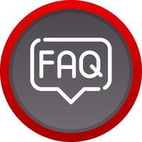 FAQ Creative Icon Design vector