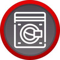 Washing Machine Creative Icon Design vector