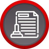 Legal Document Creative Icon Design vector