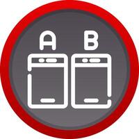 Ab Testing Creative Icon Design vector