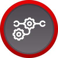 Workflow Process Creative Icon Design vector