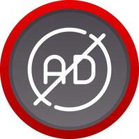 Ad Blocker Creative Icon Design vector