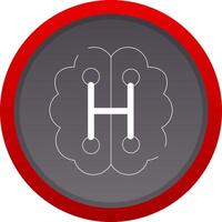 Humanoid Robot Creative Icon Design vector