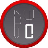 Fork and Knife Creative Icon Design vector