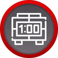 Digital Clock Creative Icon Design vector