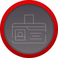 Identification Card Creative Icon Design vector