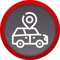 Car Location Creative Icon Design vector