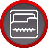 Zip Folder Creative Icon Design vector