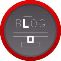 Blogging Creative Icon Design vector