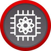 Quantum Computer Creative Icon Design vector