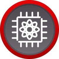 Quantum Computer Creative Icon Design vector