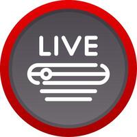 Live Stream Creative Icon Design vector