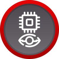 Eye Augmentation Creative Icon Design vector