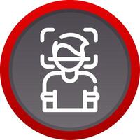 Face Scanner Creative Icon Design vector