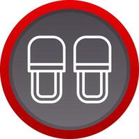 Slippers Creative Icon Design vector
