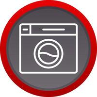 Washing Machine Creative Icon Design vector