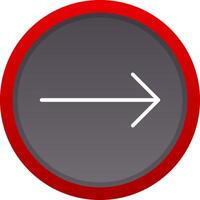 Right Arrow Creative Icon Design vector