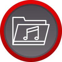 Music Folder Creative Icon Design vector