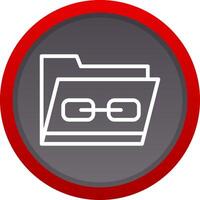 Link Folder Creative Icon Design vector