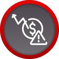 Macroeconomic Risk Creative Icon Design vector