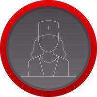 Ophthalmologist Female Creative Icon Design vector