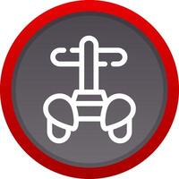 Police Segway Creative Icon Design vector