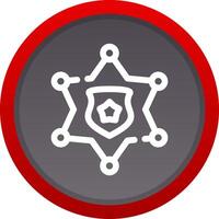 Sheriff Badge Creative Icon Design vector