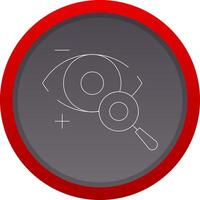 Eyesight Check Creative Icon Design vector