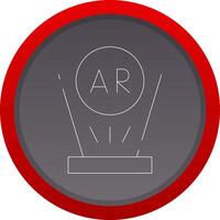 Augmented Reality Creative Icon Design vector
