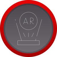 Augmented Reality Creative Icon Design vector