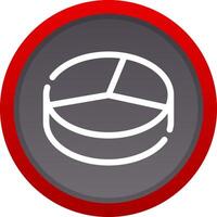 3D Pie Creative Icon Design vector