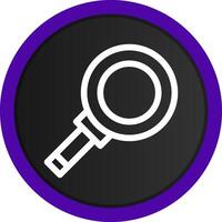 Magnifying Creative Icon Design vector