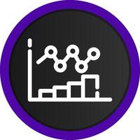 Bar Chart Creative Icon Design vector