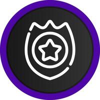 Police Badge Creative Icon Design vector