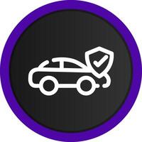 Car Insurance Creative Icon Design vector