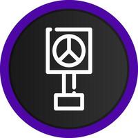 Peace Sign Creative Icon Design vector