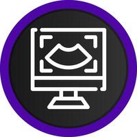 Ultrasound Creative Icon Design vector