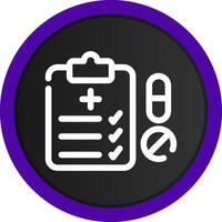 Medical Prescription Creative Icon Design vector