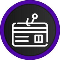 Phishing Credit Card Creative Icon Design vector