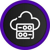 Cloud Data Creative Icon Design vector