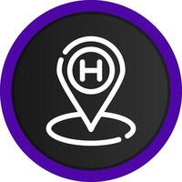 Helipad Creative Icon Design vector