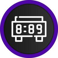 Digital Clock Creative Icon Design vector