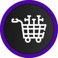 Shopping Cart Creative Icon Design vector