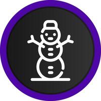 diseño de icono creativo de muñeco de nieve vector